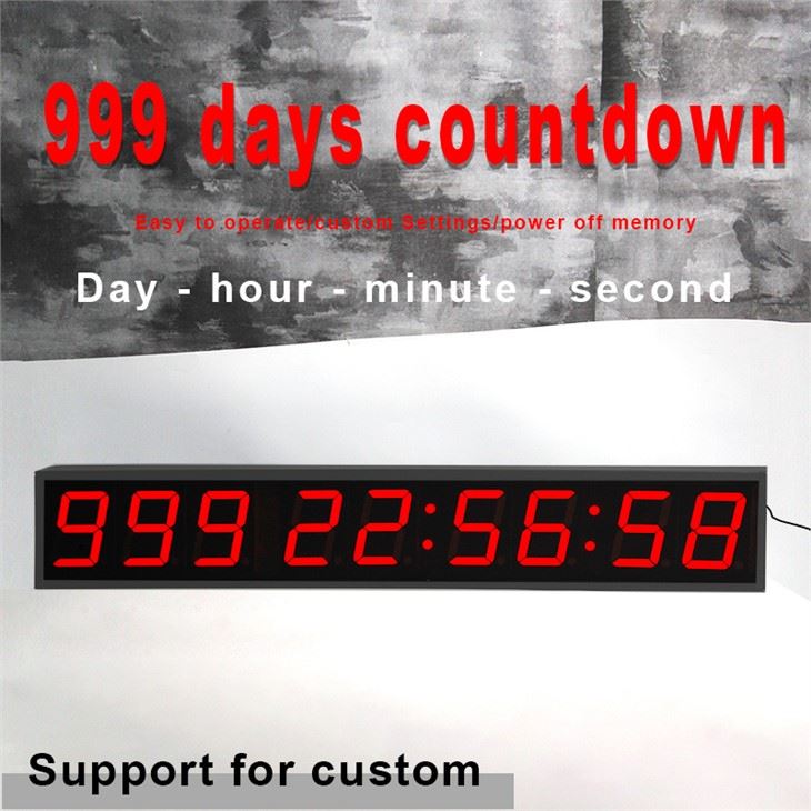 led event countdown wall clock