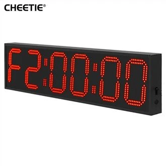 High Visibility Liab LED 6 Tus lej Timer rau Kev Ua Si Ntaus Pob Ntaus Pob